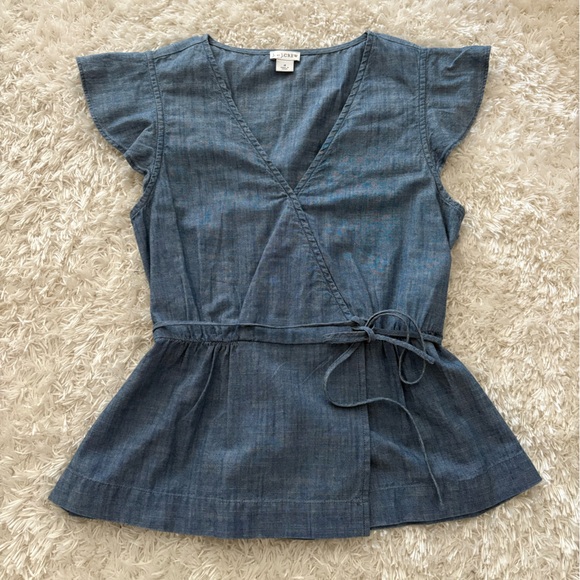 J. Crew Tops - J. Crew Light Blue Chambray Top
